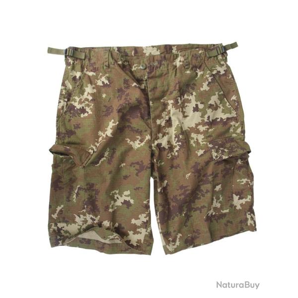 Short type US Mil-Tec en coton ripstop pr�lav� six poches - Vegetato / XS