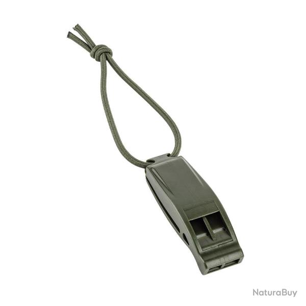 Sifflet A10 Equipment d'alerte en polym�re avec �lastique - Vert Olive