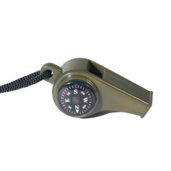 Sifflet de signalisation Mil-Tec avec boussole et thermom&egrave;tre - Autre