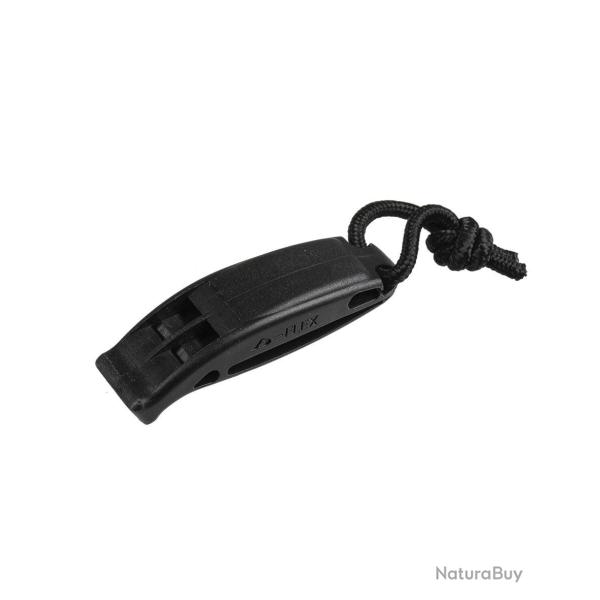 Sifflet Tactical MOLLE Mil-Tec en polyoxym�thyl�ne, lot de 2 - Noir