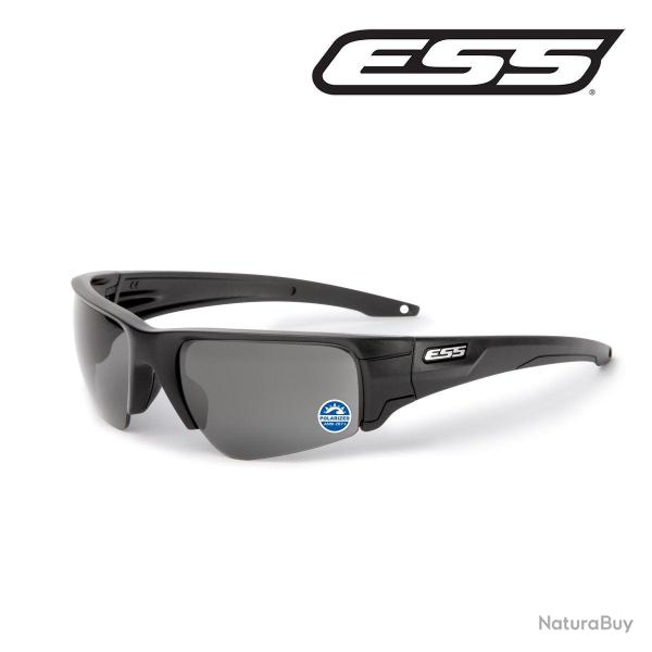 Solaires balistiques ESS Crowbar verres 2,2 mm - Noir / Gris miroir polaris�