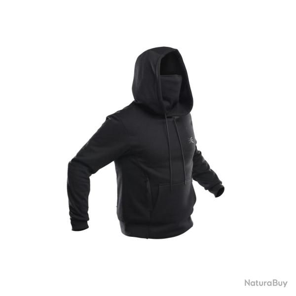 Sweat � capuche GK Undercover Anonymous molleton 280 g/m� - Noir / 3XL