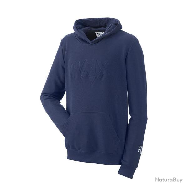 Sweat � capuche Haix Hoodie embossed Logo 100 % coton logo - Bleu marine / 2XL