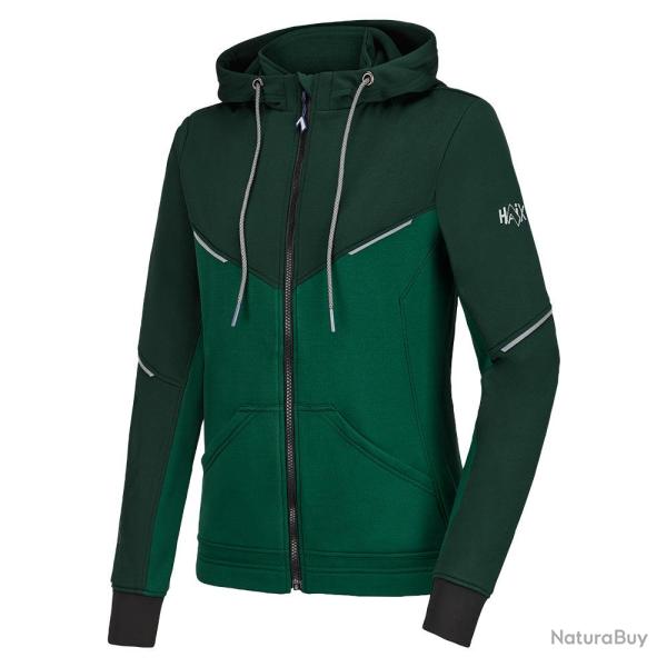 Sweat � capuche Haix Zip Hoodie polyester extensible - Vert / Vert olive / 5XL