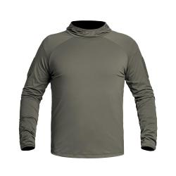 Sweat A10 Equipment INSTRUCTOR X-MOVE &agrave; capuche en 80 % nylon - Vert Olive / 3XL