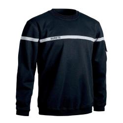 Sweat A10 Equipment S&Eacute;CU-ONE S&ucirc;ret&eacute; &agrave; mention brod&eacute;e et poche - Noir / XS
