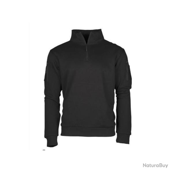 Sweat Mil-Tec Tactical Zip - Noir / XS