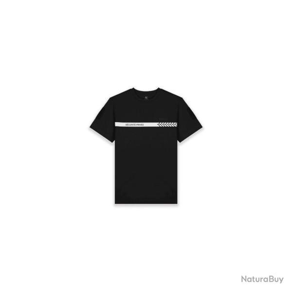 T-shirt de s�curit� priv�e GK Safetek 100 % coton col rond - Noir / XL