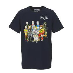 T-shirt enfant Haix Kids Shirt Heroes 100 % coton col rond - Bleu marine / 146/152