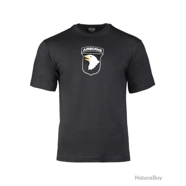 T-shirt imprim� 101st Airborne Mil-Tec en coton jersey - Noir / S