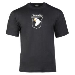 T-shirt imprim&eacute; 101st Airborne Mil-Tec en coton jersey - Noir / M
