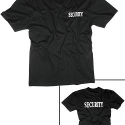T-shirt imprim&eacute; SECURITY Mil-Tec en jersey de coton - Noir / 3XL
