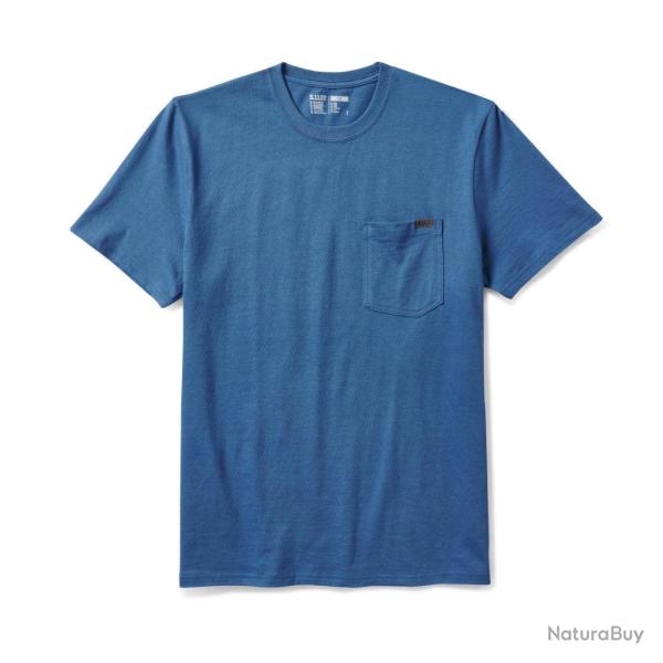 T-shirt manches courtes 5.11 Tactical Elite Pocket Tee - Bleu cobalt / M