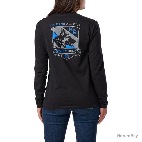 T-shirt manches longues femme 5.11 Tactical All Bark Bite - Noir / XL