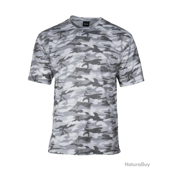 T-shirt Mil-Tec en maille filet polyester respirante � s�chage - Urban / S