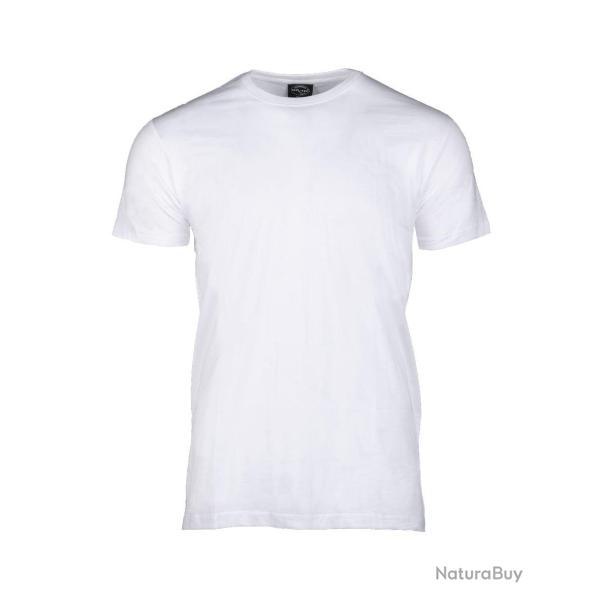 T-shirt militaire type US Mil-Tec en 100 % coton jersey - Blanc / XXL