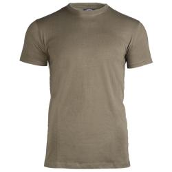 T-shirt militaire type US Mil-Tec en 100 % coton jersey - Vert olive / S