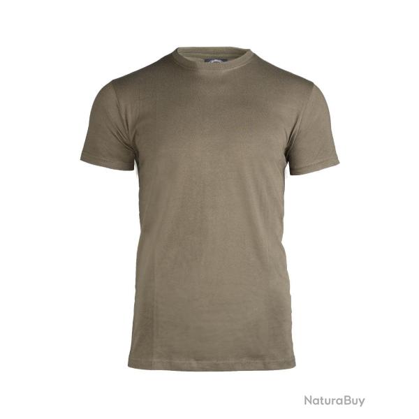 T-shirt militaire type US Mil-Tec en 100 % coton jersey - Vert olive / 3XL