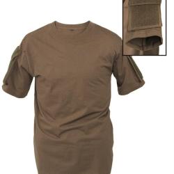 T-shirt tactique Mil-Tec en 100 % coton avec poches - Vert olive / 3XL