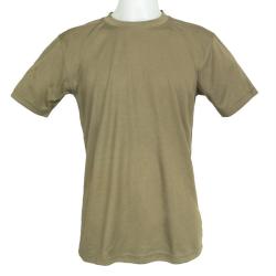 T-shirt technique Coolmax de l'arm&eacute;e britannique d'occasion, lot de 5 - Vert olive
