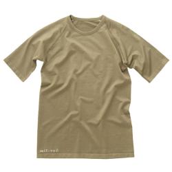 T-shirt technique Mil-Tec Sports en nylon et &eacute;lasthanne - Coyote / S