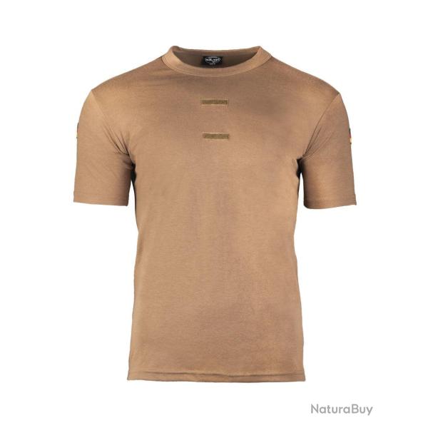 T-shirt tropical type Bundeswehr Mil-Tec en polycoton - Coyote / 7