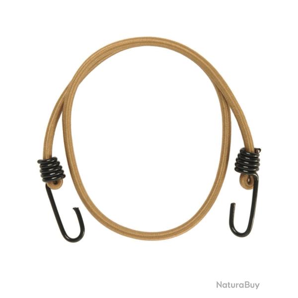 Tendeur �lastique Mil-Tec vendu par paire en latex 6 mm - Coyote