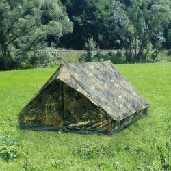 Tente 2 places Mil-Tec Mini Pack Standard 205 x 145 cm - Flecktarn