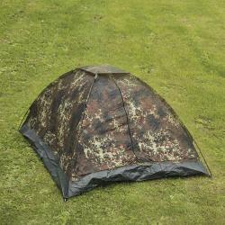 Tente d&ocirc;me Mil-Tec Igloo Standard 3 places polyester enduit PU - Flecktarn