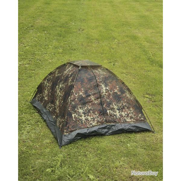 Tente d�me Mil-Tec Igloo Standard 3 places polyester enduit PU - Flecktarn