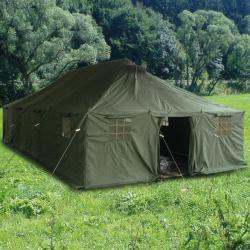 Tente militaire Mil-Tec 10 x 4,8 m 48 m&sup2; armature acier toile - Vert olive