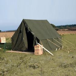Tente militaire type US Small Wall Mil-Tec en coton enduit - Vert olive