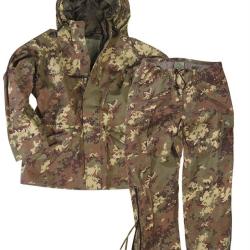 Tenue de pluie Mil-Tec type italien en lamin&eacute; 3 couches - Vegetato / XS