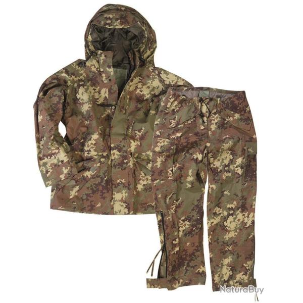 Tenue de pluie Mil-Tec type italien en lamin� 3 couches - Vegetato / XS