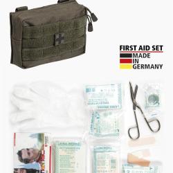 Trousse de premiers secours Mil-Tec Leina Pro 25 pi&egrave;ces - Vert olive