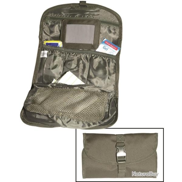Trousse de toilette Mil-Tec Classic en polyester PVC - Vert olive