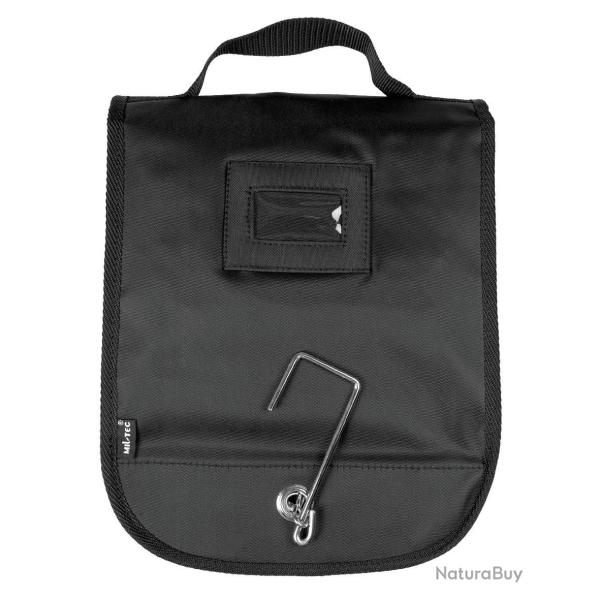 Trousse de toilette Mil-Tec polyester 600D enduit - Noir