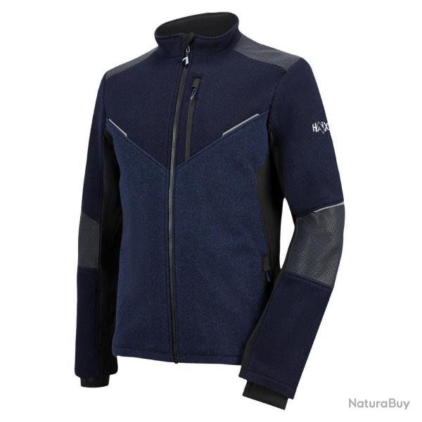 Veste chaude Haix Wool Jacket laine 47 % renforts c�ramique - Bleu marine / Bleu / L