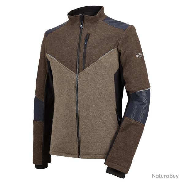 Veste chaude Haix Wool Jacket laine 47 % renforts c�ramique - Marron / Bois / 5XL