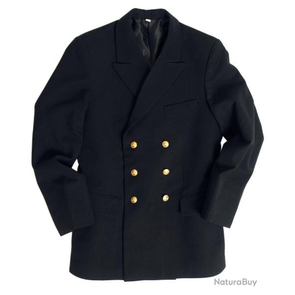 Veste chaude Mil-Tec Bundeswehr Marine crois�e en laine - Bleu marine / XS