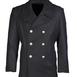 Veste chaude type Marine Mil-Tec Colani en laine et viscose - Bleu marine / M