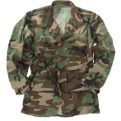 Veste de combat BDU am&eacute;ricaine en toile ripstop d'occasion - Woodland