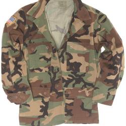 Veste de combat BDU am&eacute;ricaine livr&eacute;e avec ses d'occasion - Woodland