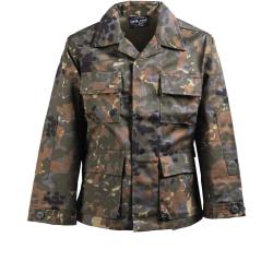 Veste de combat enfant type US BDU Mil-Tec en polycoton - Flecktarn / L