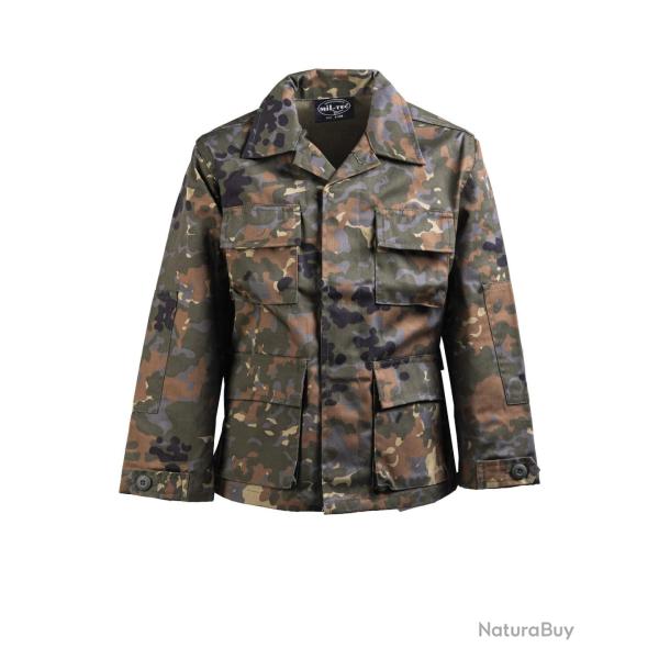 Veste de combat enfant type US BDU Mil-Tec en polycoton - Flecktarn / XXL