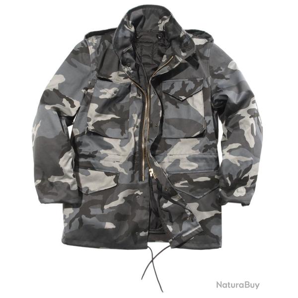 Veste de combat Mil-Tec type US M65 en polycoton - Dark Camo / M