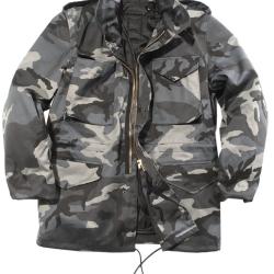 Veste de combat Mil-Tec type US M65 en polycoton - Dark Camo / L