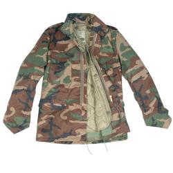 Veste de combat Mil-Tec type US M65 en polycoton - Woodland / 4XL
