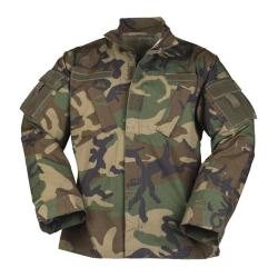 Veste de combat type ACU Mil-Tec en coton ripstop - Woodland / S