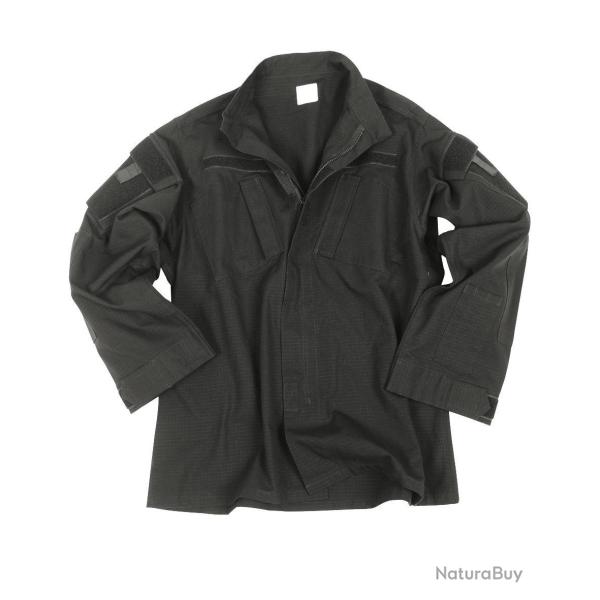 Veste de combat type ACU Mil-Tec ripstop coton col montant - Noir / XXL